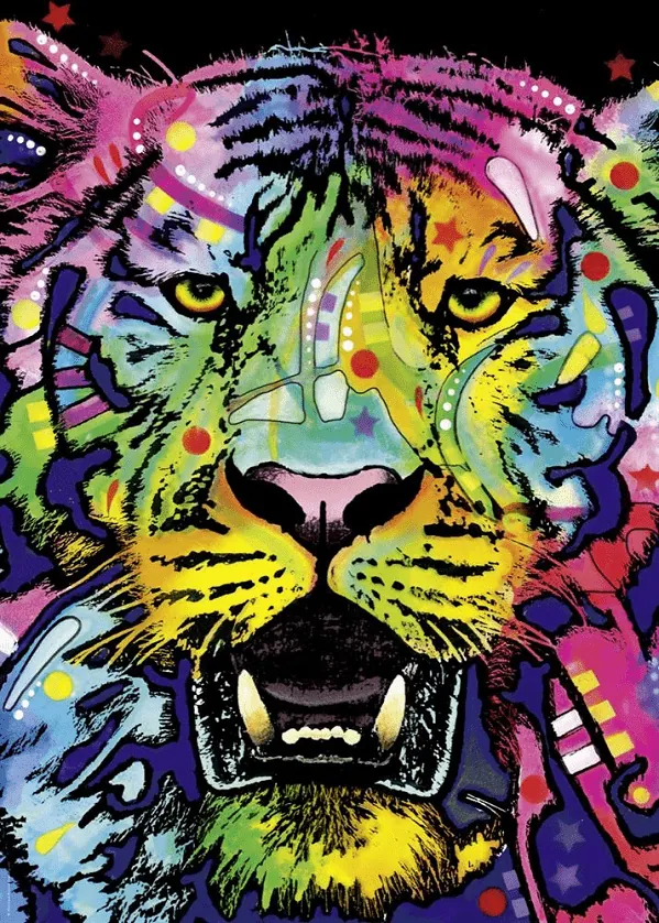 PUZZLE HEYE - D. RUSSO : Tigre sauvage - 1000 pièces