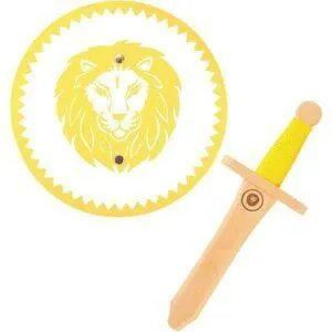 LEOPOLD SET BOUCLIER ET ÉPÉE JAUNE