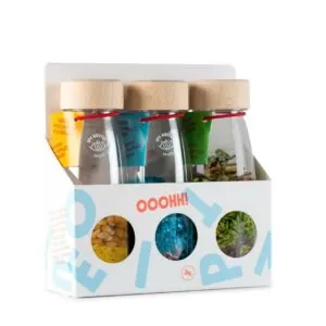 PACK 3 BOUTEILLES SENSORIELLES FERME MER JUNGLE - PETIT BOUM
