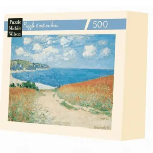 PUZZLE BOIS WILSON - C. MONET : Chemin dans les blés - 500 pièces