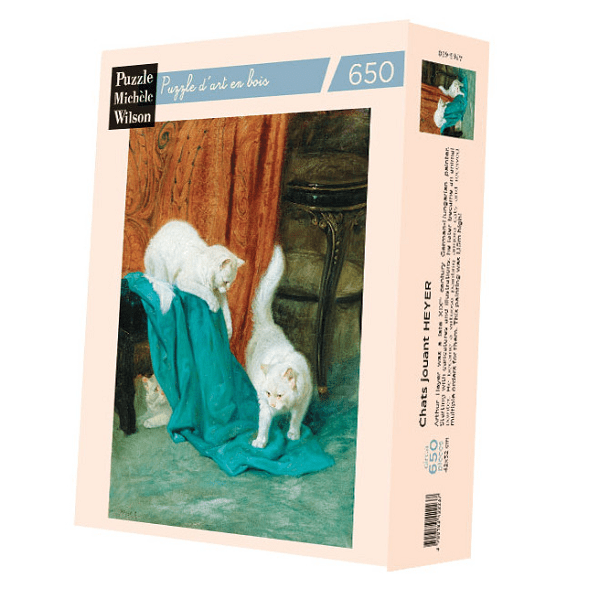 PUZZLE BOIS WILSON - A. HEYER : Chats jouant - 650