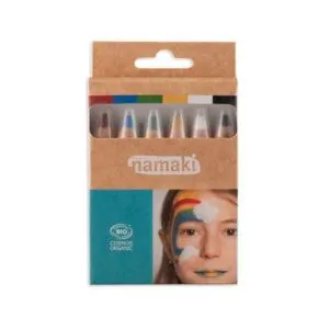 KIT CRAYONS MAQUILLAGE - 6 COULEURS ARC EN CIEL - NAMAKI