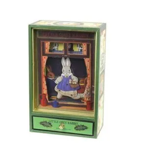 GRAND DANCING MUSICAL LITTLE GREY RABBIT - TROUSSELIER