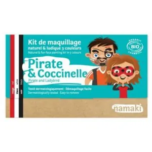 KIT MAQUILLAGE 3 COULEURS PIRATES ET COCCINELLES NAMAKI