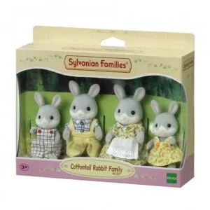 FAMILLE LAPIN GRIS SYLVANIAN FAMILIES