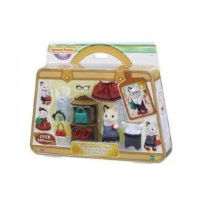 LA VALISETTE DE MODE ET GRANDE SOEUR CHAT BICOLORE - SYLVANIAN FAMILIES