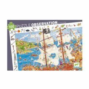 PUZZLE DJECO OBSERVATION : LES PIRATES - 100 PIECES