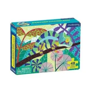 PUZZLE DE POCHE MUDPUPPY : CAMELEON - 48 PIECES