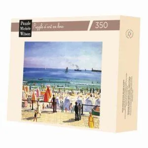 PUZZLE BOIS WILSON - A. MARQUET : LA PLAGE DES SABLES D'OLONNE - 350 PIECES