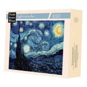 PUZZLE BOIS WILSON - V. VAN GOGH : LA NUIT ETOILEE - 650 PIECES