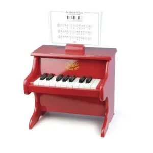 PIANO ROUGE AVEC PARTITION VILAC