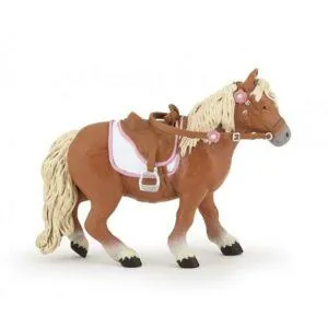 PONEY SHETLAND AVEC SELLE - PAPO