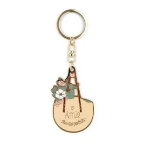 PORTE CLES UNE AMIE PLUS QUE PARFAITE - LABEL TOUR