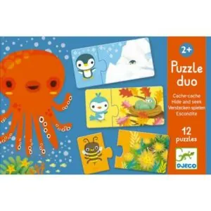 PUZZLE DJECO DUO : CACHE CACHE