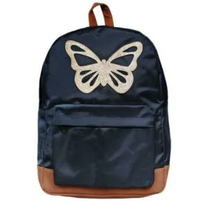 GRAND SAC A DOS - PAPILLON - CARAMEL ET CIE
