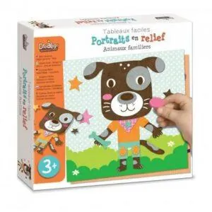 PORTRAIT EN RELIEF ANIMAUX FAMILIERS