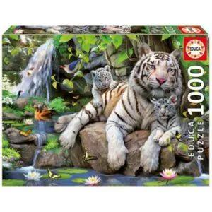 PUZZLE EDUCA : TIGRES BLANCS DU BENGALE - 1000 PIECES