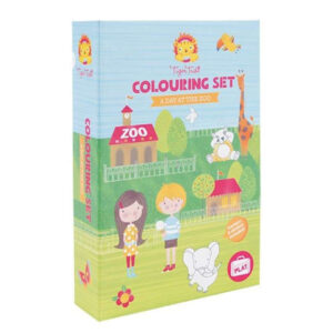 COFFRET COLORIAGE : UNE JOURNEE AU ZOO - TIGER TRIBE