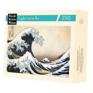 PUZZLE BOIS WILSON - K. HOKUSAI : LA VAGUE - 250 PIECES