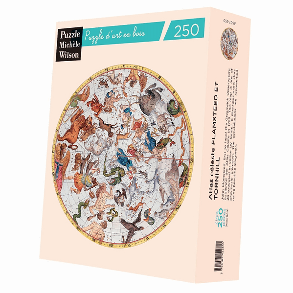 PUZZLE BOIS WILSON - J. FLAMSTEED x J. TORNHILL : Atlas Céleste - 250 pièces
