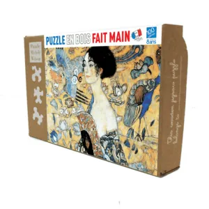PUZZLE BOIS WILSON - G. KLIMT : La dame à l'éventail - 100 pièces