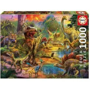 PUZZLE EDUCA : TERRE DE DINOSAURES - 1000 PIECES