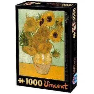 PUZZLE D-TOYS - V. VON GOGH : LES TOURNESOLS - 1000 PIECES