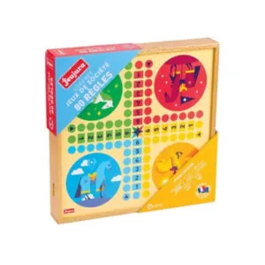 COFFRET BOIS JEUX CLASSIQUES - JEUJURA