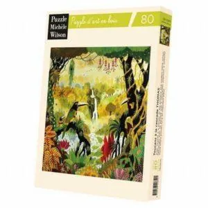 PUZZLE BOIS WILSON - A. THOMAS : TOUCANS A LA CASCADE - 80 PIECES