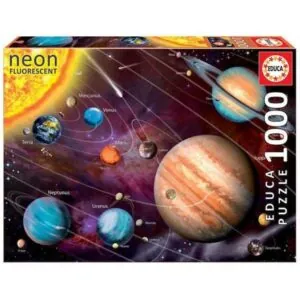 PUZZLE EDUCA - NEON FLUORESCENT : SYSTEME SOLAIRE - 1000 PIECES