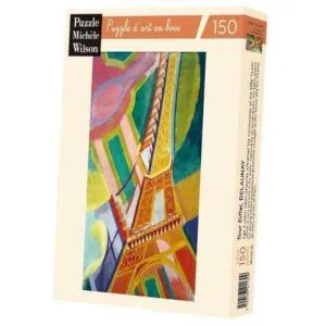 PUZZLE BOIS WILSON - R. DELAUNAY : TOUR EIFFEL - 150 PIECES