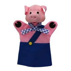 MARIONNETTE PETIT COCHON BLEU - BASS AND BASS
