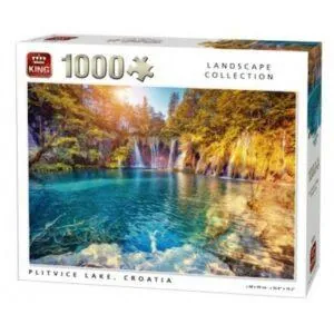 PUZZLE KING LANDSCAPE : LAC DE PLITVICE CROATIE - 1000 PIECES