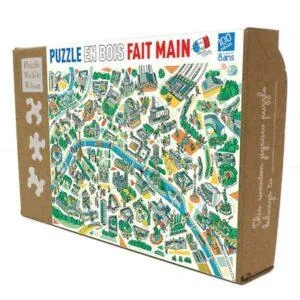 PUZZLE BOIS WILSON - T. RASSAT : PARIS LABYRINTHE - 100 PIECES