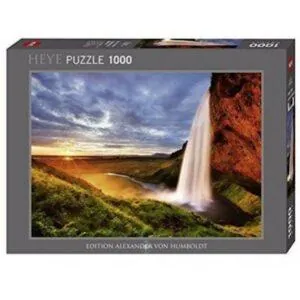 PUZZLE HEYE- A. VON HUMBOLDT : Chute d'eau de Seljalandsfoss - 1000 pièces
