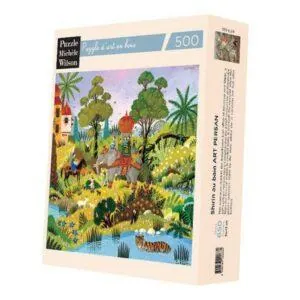 PUZZLE BOIS WILSON - A. THOMAS : PAYSAGE ORIENTAL AU TIGRE - 500 PIECES