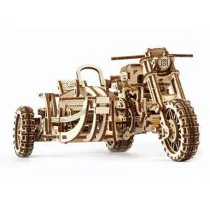 UGEARS - MOTO SCRAMBLER UGR-10 AVEC SIDE-CAR