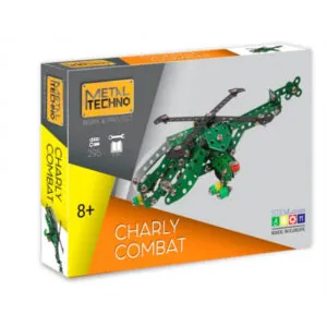 HELICOPTERE DE COMBAT CHARLY - 295 PIECES - METAL TECHNO