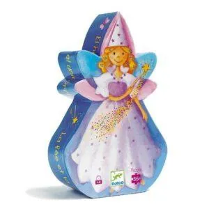 PUZZLE DJECO SILHOUETTE : LA FEE ET LA LICORNE - 36 PIECES