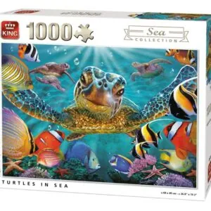 PUZZLE KING SEA : TORTUES EN MER - 1000 PIECES