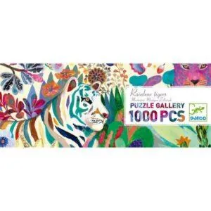 PUZZLE DJECO GALLERY : TIGRES ARC EN CIEL - 1000 PIECES