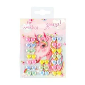 BOUCLES D'OREILLES AUTOCOLLANTS LICORNE - SOUZA