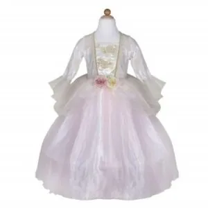 ROBE DE PRINCESSE ROSE PALE ET OR TAILLE  5-6 ANS