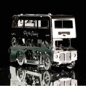 TIME FOR MACHINE - CUTE DOUBLE-DECKER - Maquette mécanique en métal 79 pièces