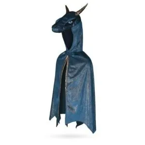 CAPE DE DRAGON BLEUE 5-6 ANS