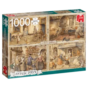 PUZZLE JUMBO - ANTON PIECK : BOULANGERS DU XIXEME SIECLE - 1000 PIECES