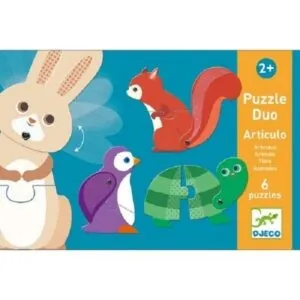 PUZZLE DJECO DUO ARTICULO : ANIMAUX