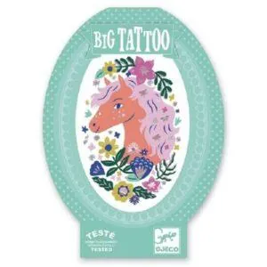 TATOUAGE BIG TATTOO - POETIC HORSE -DJECO