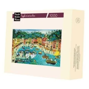 PUZZLE BOIS WILSON - A. PUPPO : EMBARCADERE A PORTOFINO - 1000 PIECES