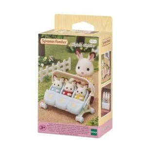 LA POUSSETTE TRIPLE SYLVANIAN FAMILIES
